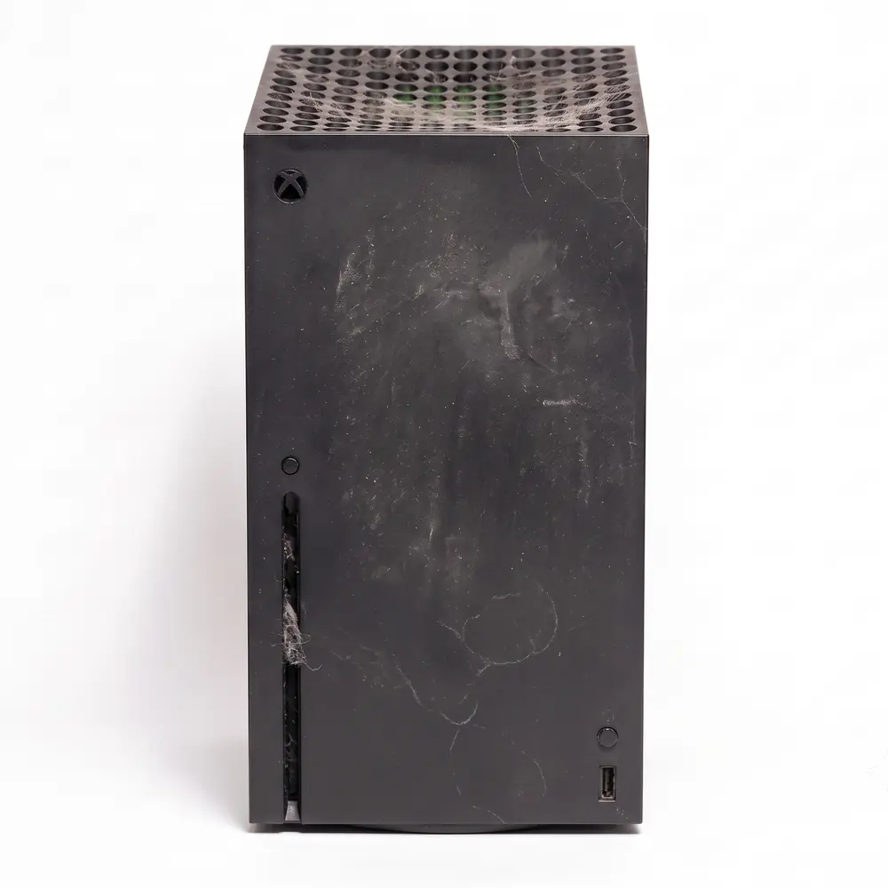 Consola Xbox Series X sucia antes de la limpieza en Hermosillo
